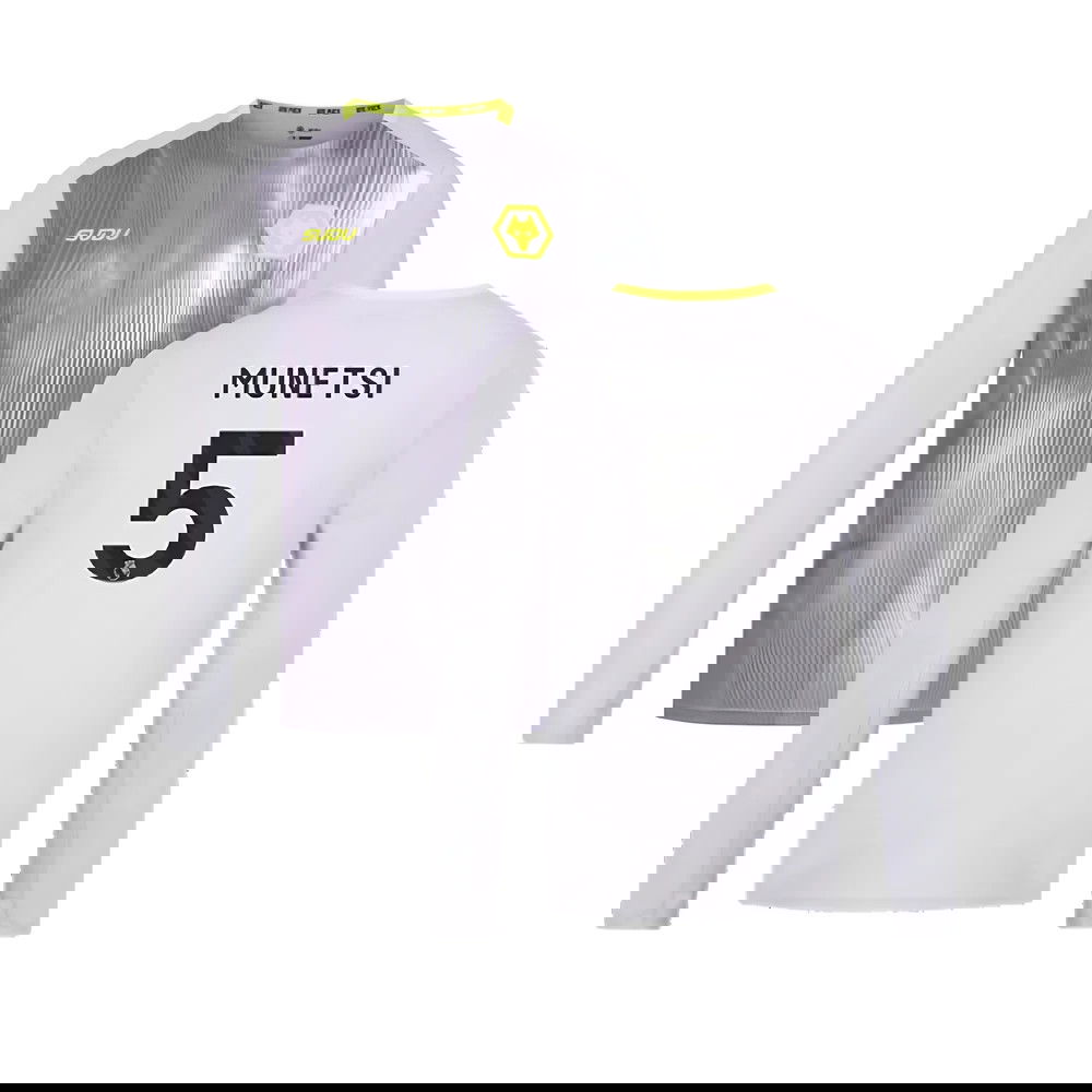 2024-2025 Wolves Players Training Long Sleeved Tee (Grey) (Munetsi 5)