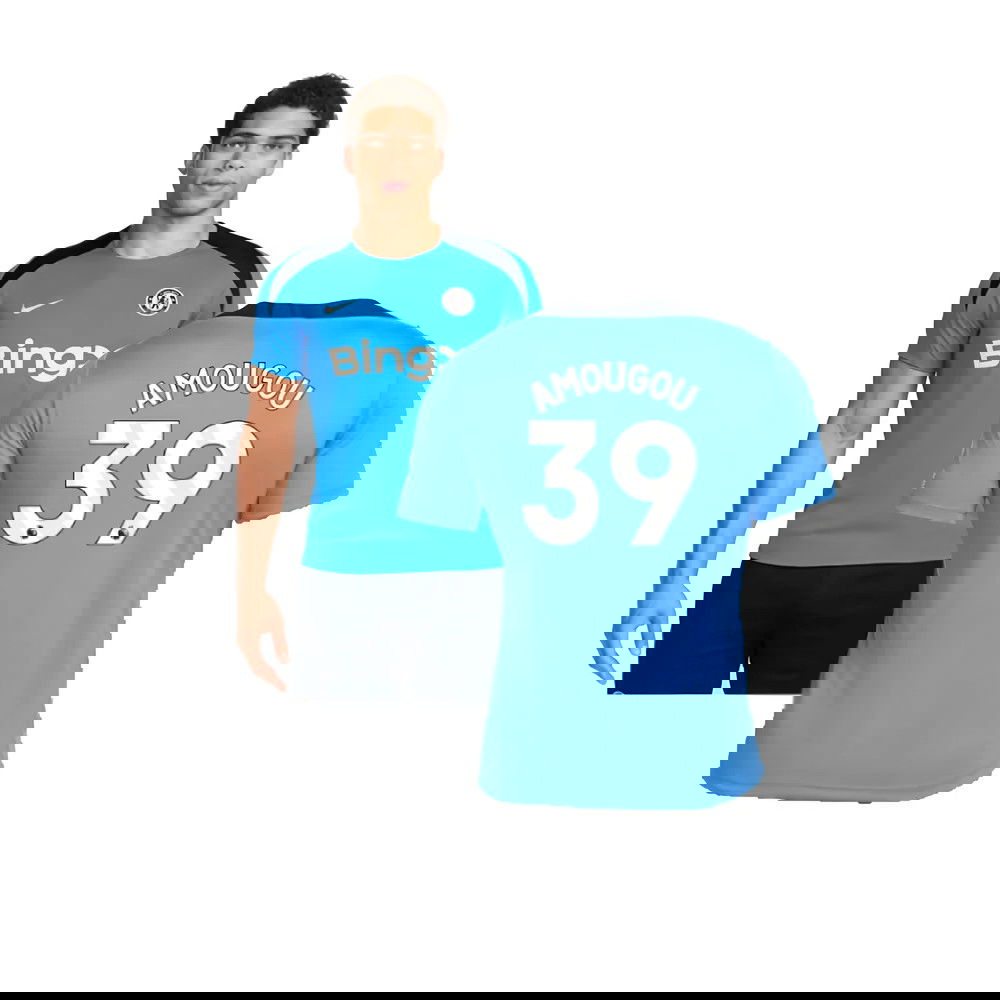 2024-2025 Chelsea Strike Dri-FIT Knit Shirt (Light Photo Blue) (Amougou 39)