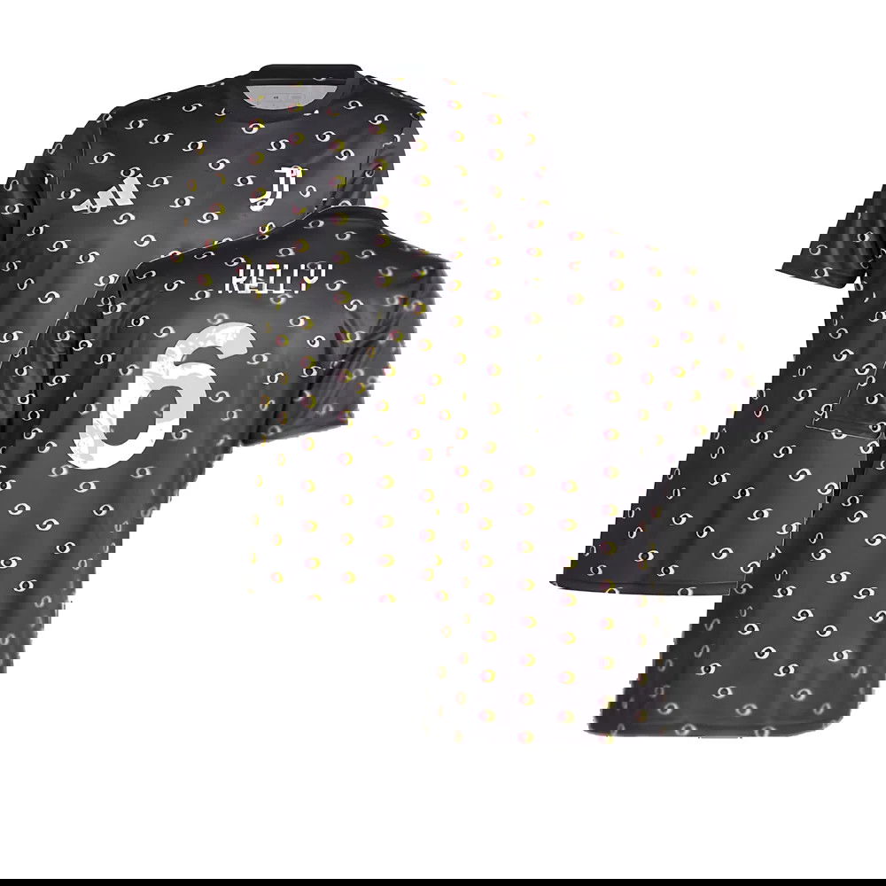 2024-2025 Juventus Pre-Match Shirt (Black) (Kelly 6)