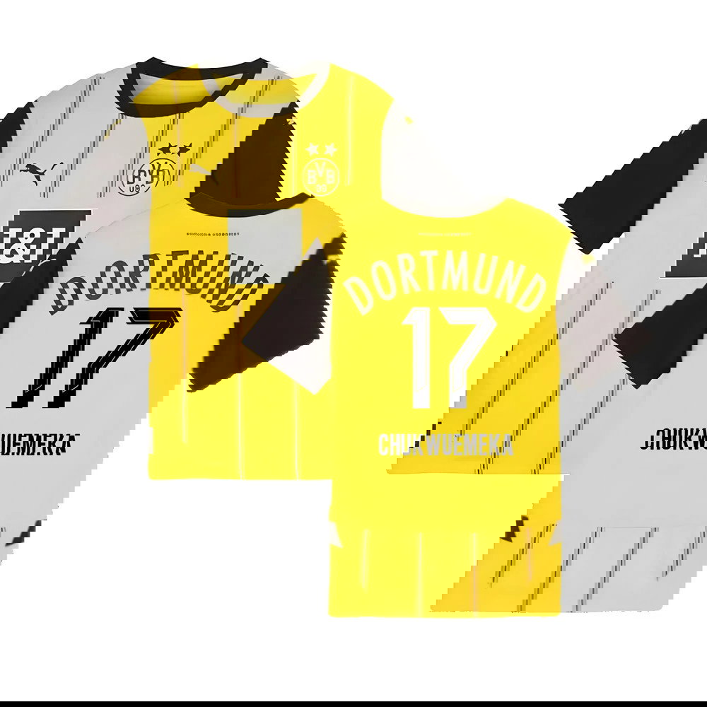 2024-2025 Borussia Dortmund Home Shirt (Kids) (Chukwuemeka 17)