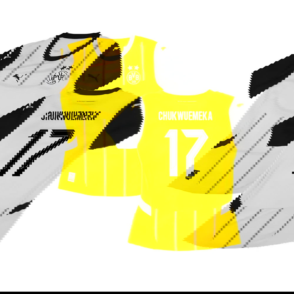 2024-2025 Borussia Dortmund Home Shirt (Ladies) (Chukwuemeka 17)