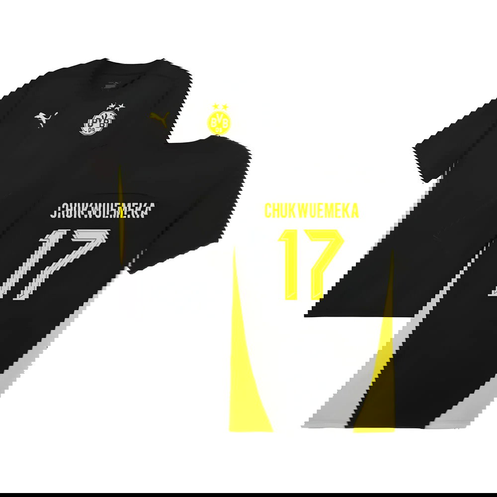 2024-2025 Borussia Dortmund Training Shirt (Black) (Chukwuemeka 17)