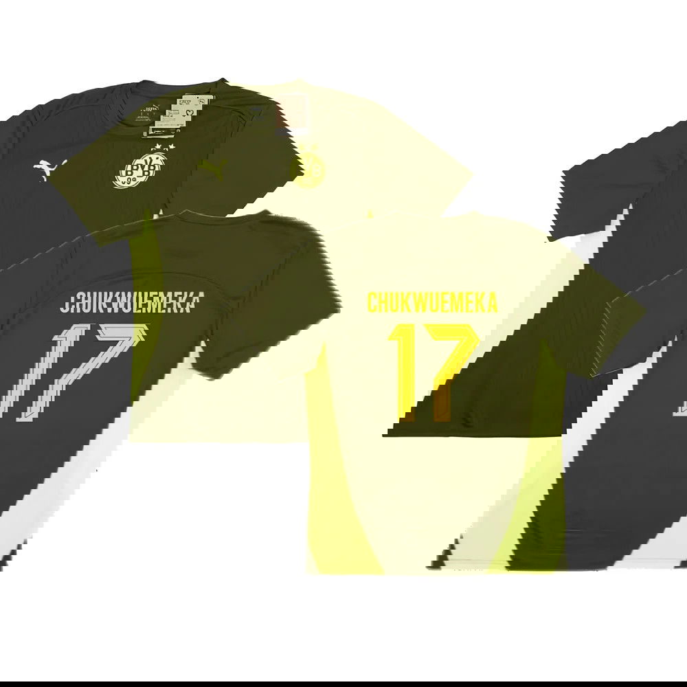 2024-2025 Borussia Dortmund Training Shirt (Myrtle) (Chukwuemeka 17)