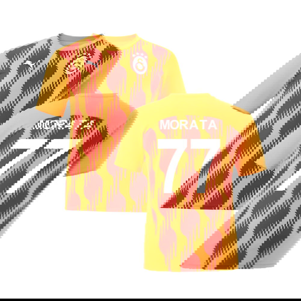 2024-2025 Galatasaray Pre-Match Shirt (Orange) (Morata 77)