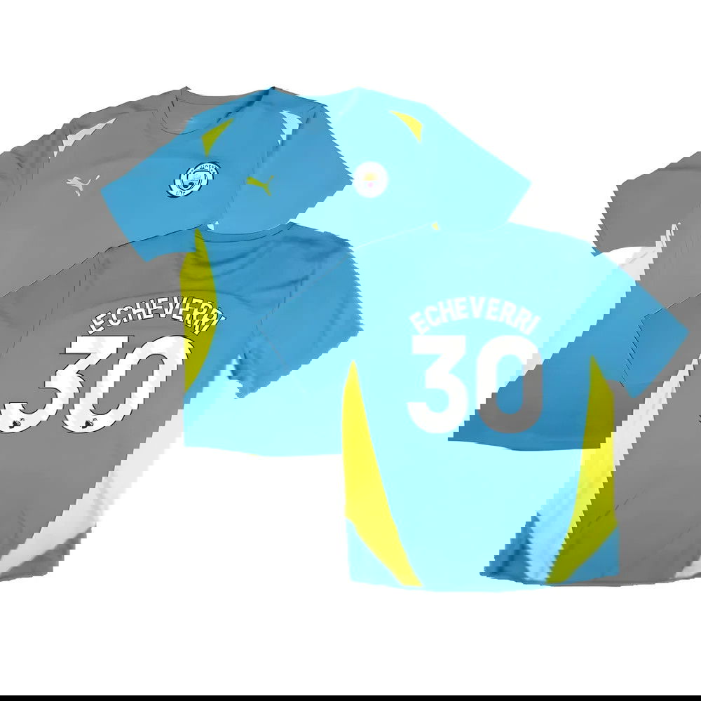 2024-2025 Man City Training Shirt Pro (Blue) (Echeverri 30)
