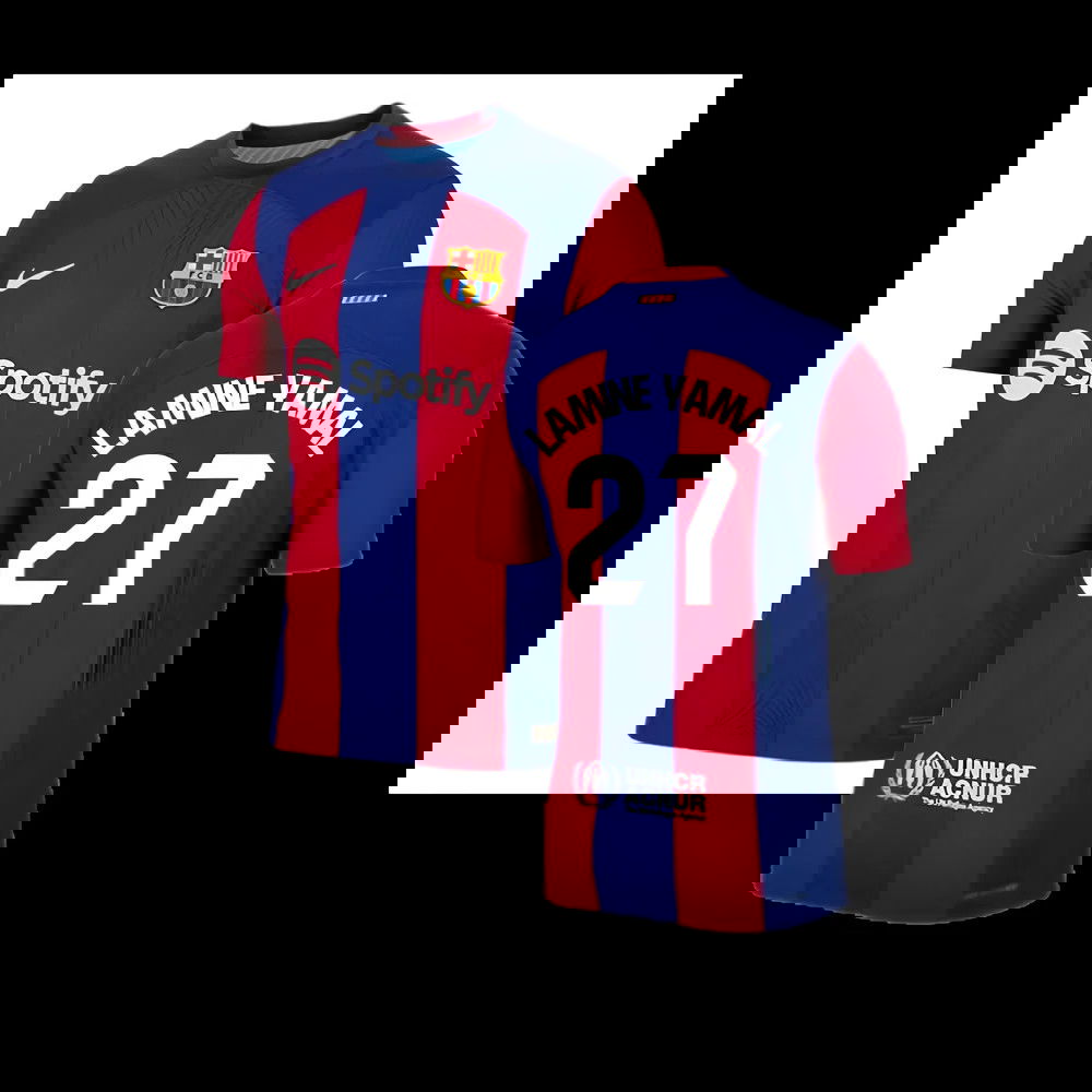 2023-2024 Barcelona Authentic Home Shirt (Lamine Yamal 27)