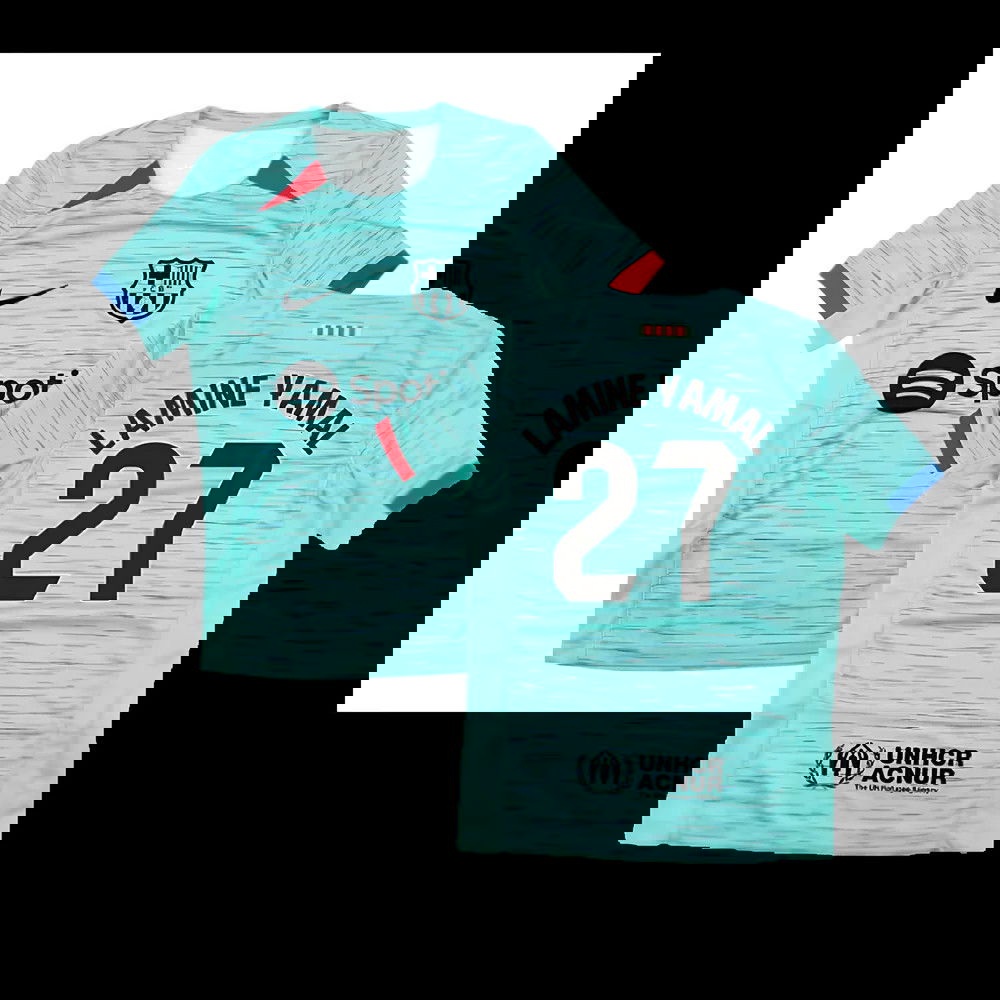 2023-2024 Barcelona Third Shirt (Kids) (Lamine Yamal 27)