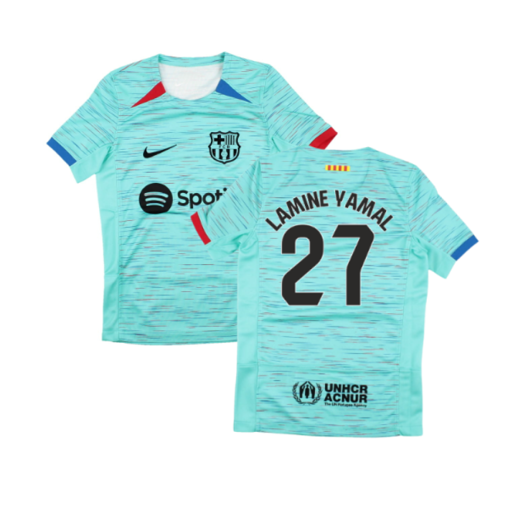 2023-2024 Barcelona Third Shirt (Kids) (Lamine Yamal 27)