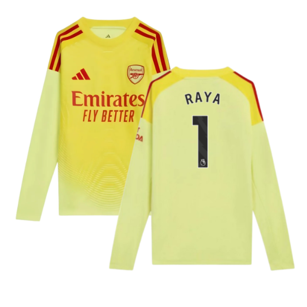 2025-2026 Arsenal Home Goalkeeper Shirt (Yellow) - Kids (Raya 1)