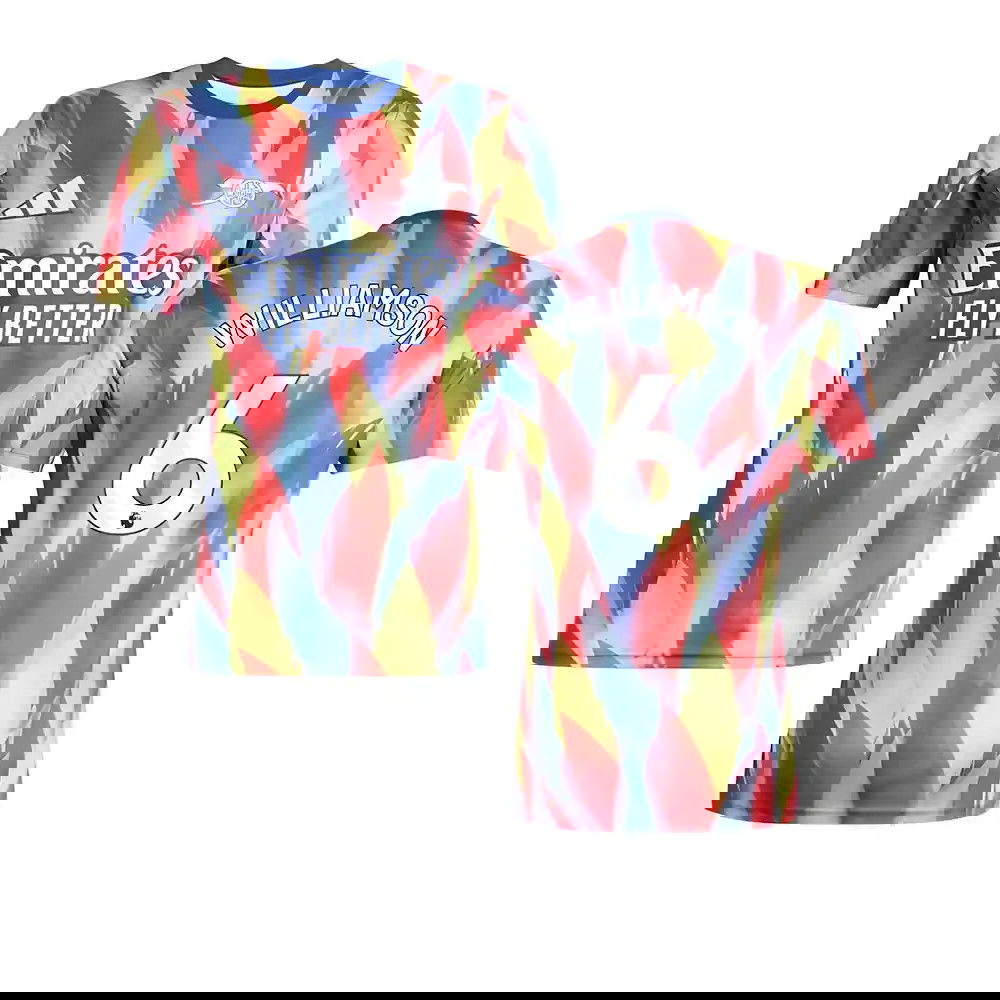 2025-2026 Arsenal Pre-Match Shirt (Victory Blue) (Williamson 6)