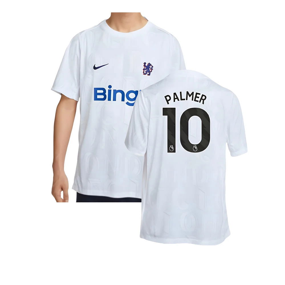2025-2026 Chelsea Academy Pro Pre-Match Football Top (White) (Palmer 10)