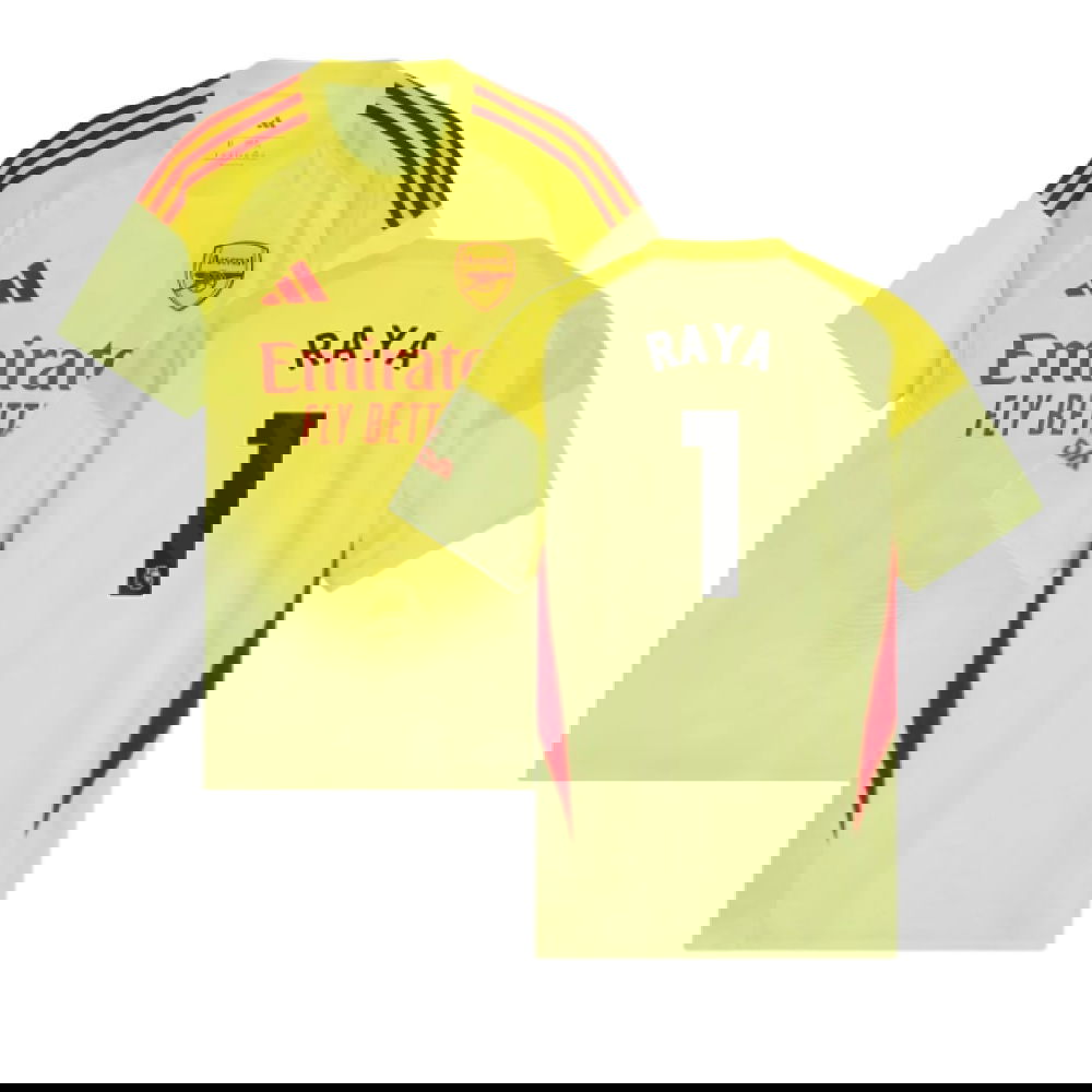 2025-2026 Arsenal Home Goalkeeper Shirt (Yellow) (Raya 1)
