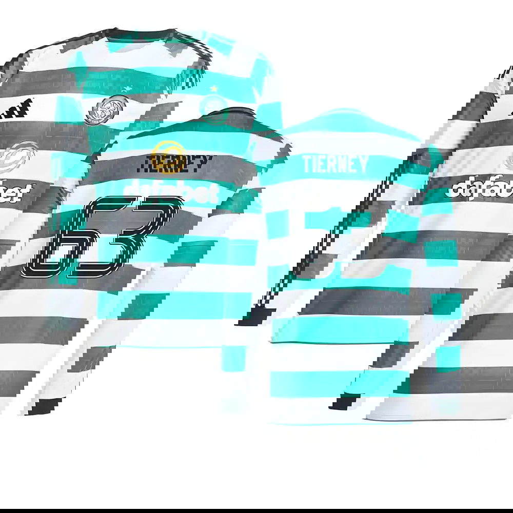 2025-2026 Celtic Long Sleeve Home Shirt (Tierney 63)