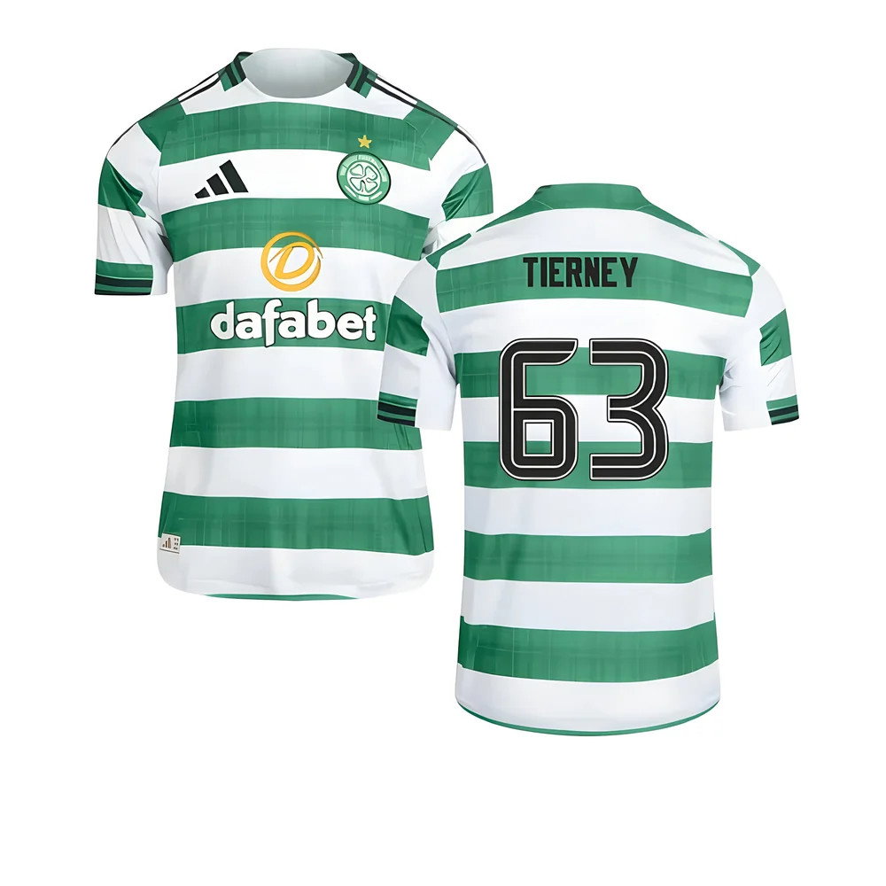 2025-2026 Celtic Authentic Home Shirt (Tierney 63)