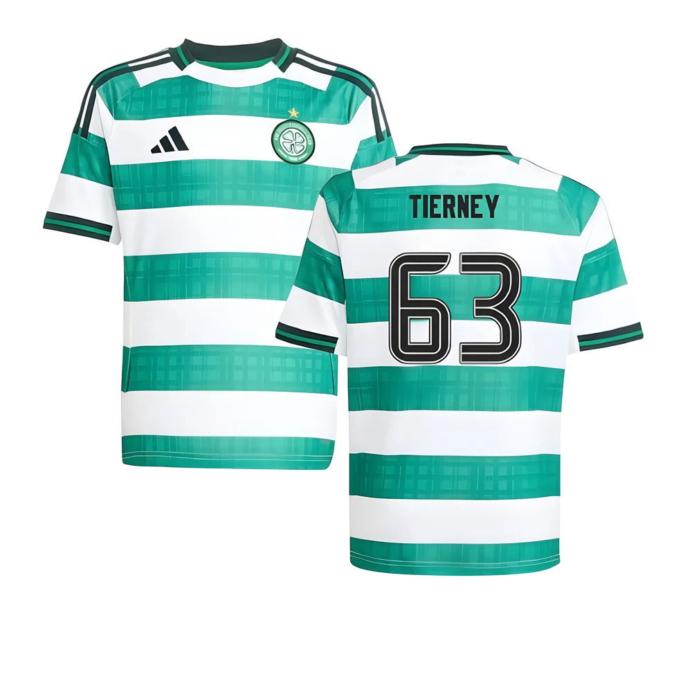 2025-2026 Celtic Home Shirt - Kids (Tierney 63)