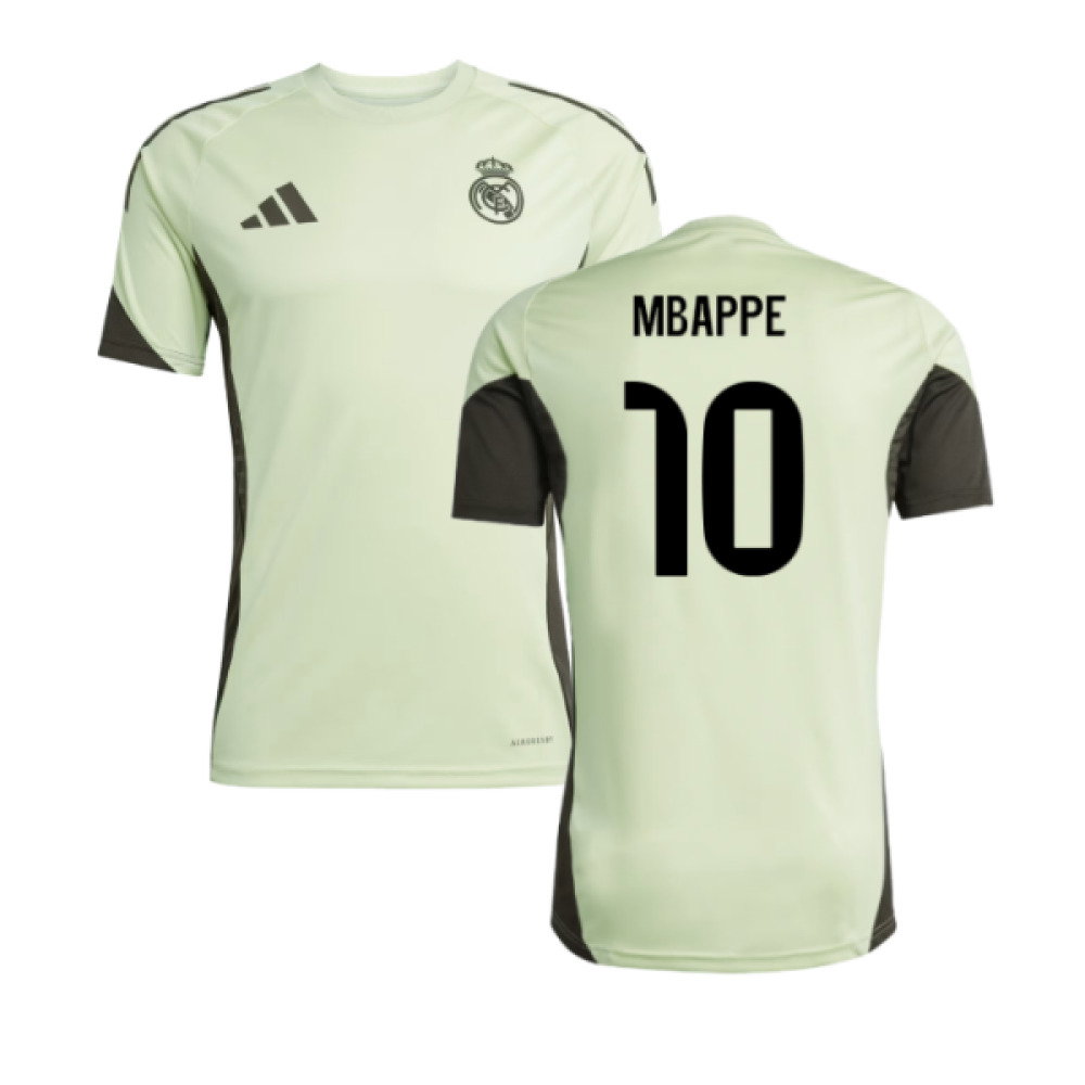 2025-2026 Real Madrid Training Jersey (Almost Lime) (Mbappe 10)