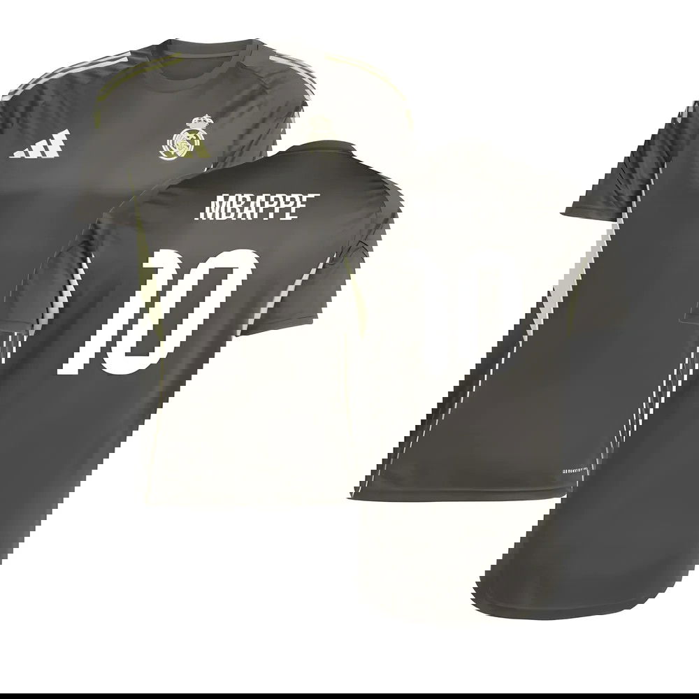 2025-2026 Real Madrid Training Jersey (Utility Grey) (Mbappe 10)