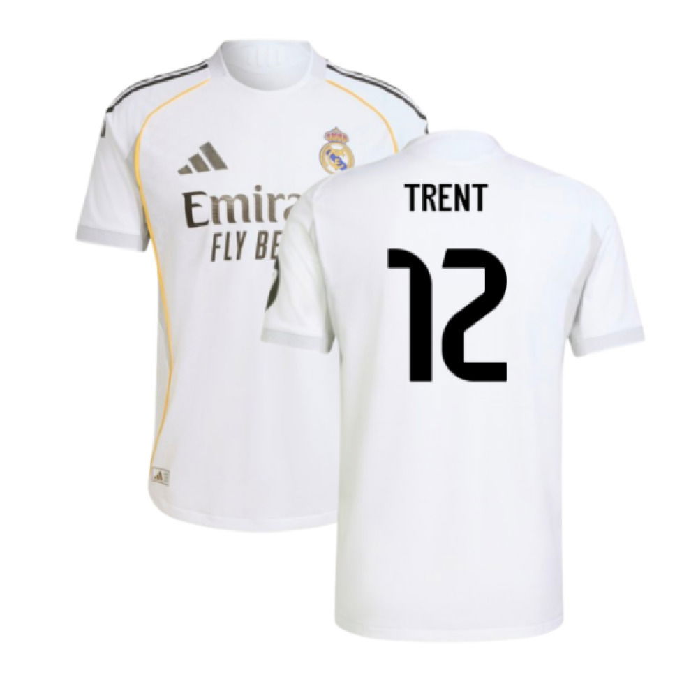2025-2026 Real Madrid Authentic Home Shirt (Trent 12)