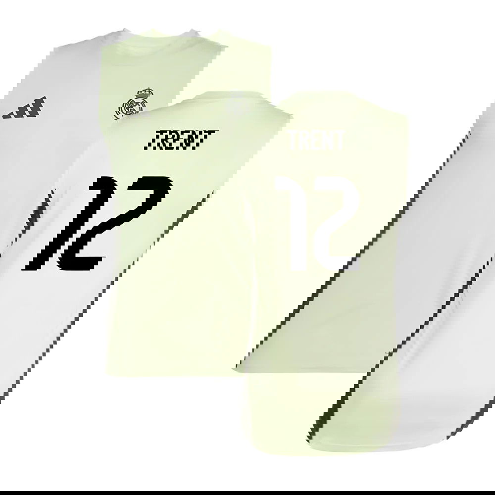 2025-2026 Real Madrid Sleeveless Training Jersey (Almost Lime) (Trent 12)