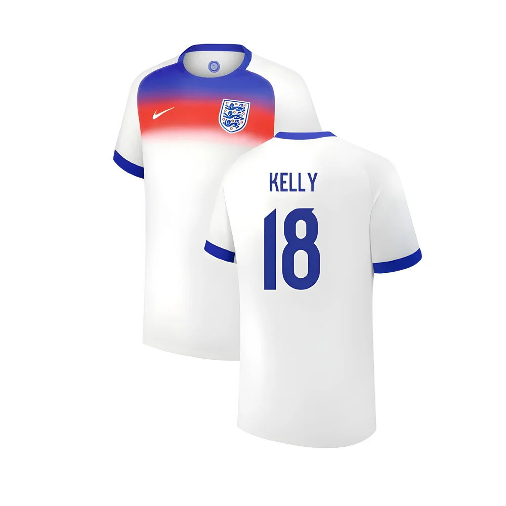 2025 England Womens Team Home Shirt (Kids) (KELLY 18)