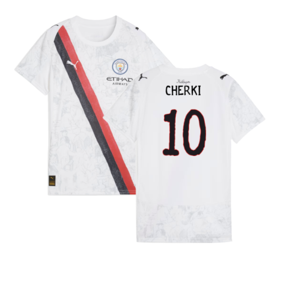 2025-2026 KIDSUPER x Manchester City CWC Shirt (White) - Womens (Cherki 10)