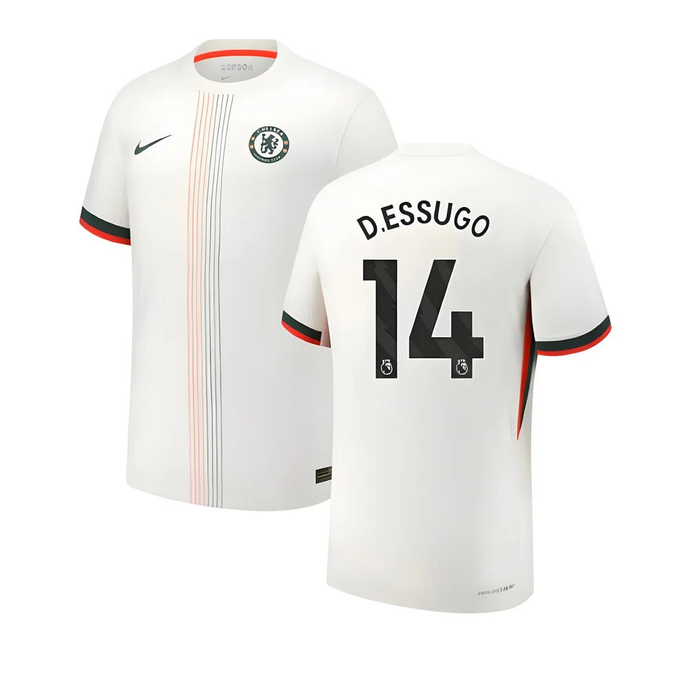 2025-2026 Chelsea Authentic Dri-Fit ADV Away Shirt (D.Essugo 14)