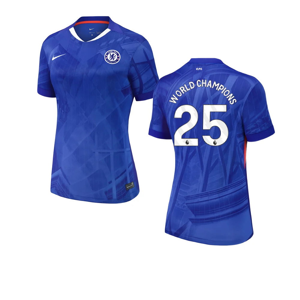 2025-2026 Chelsea Home Shirt (Womens) (World Champions 25)