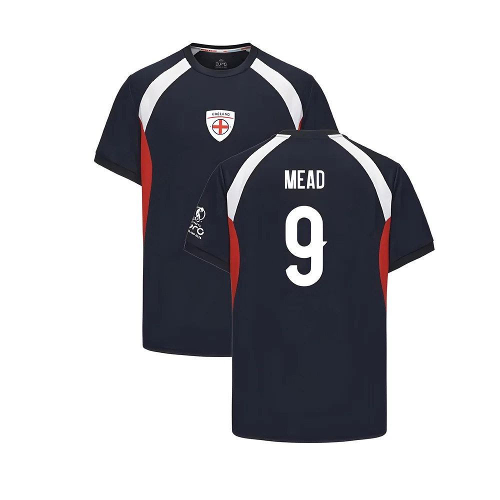 2025 England WEC Poly T-shirt (Navy) - Mens (MEAD 9)