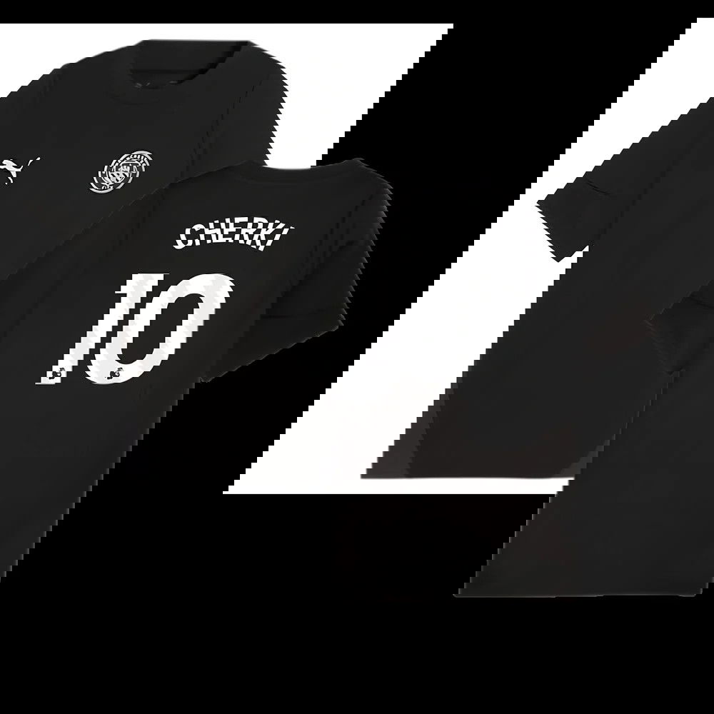 2025-2026 Man City Training Jersey (Black) - Kids (Cherki 10)