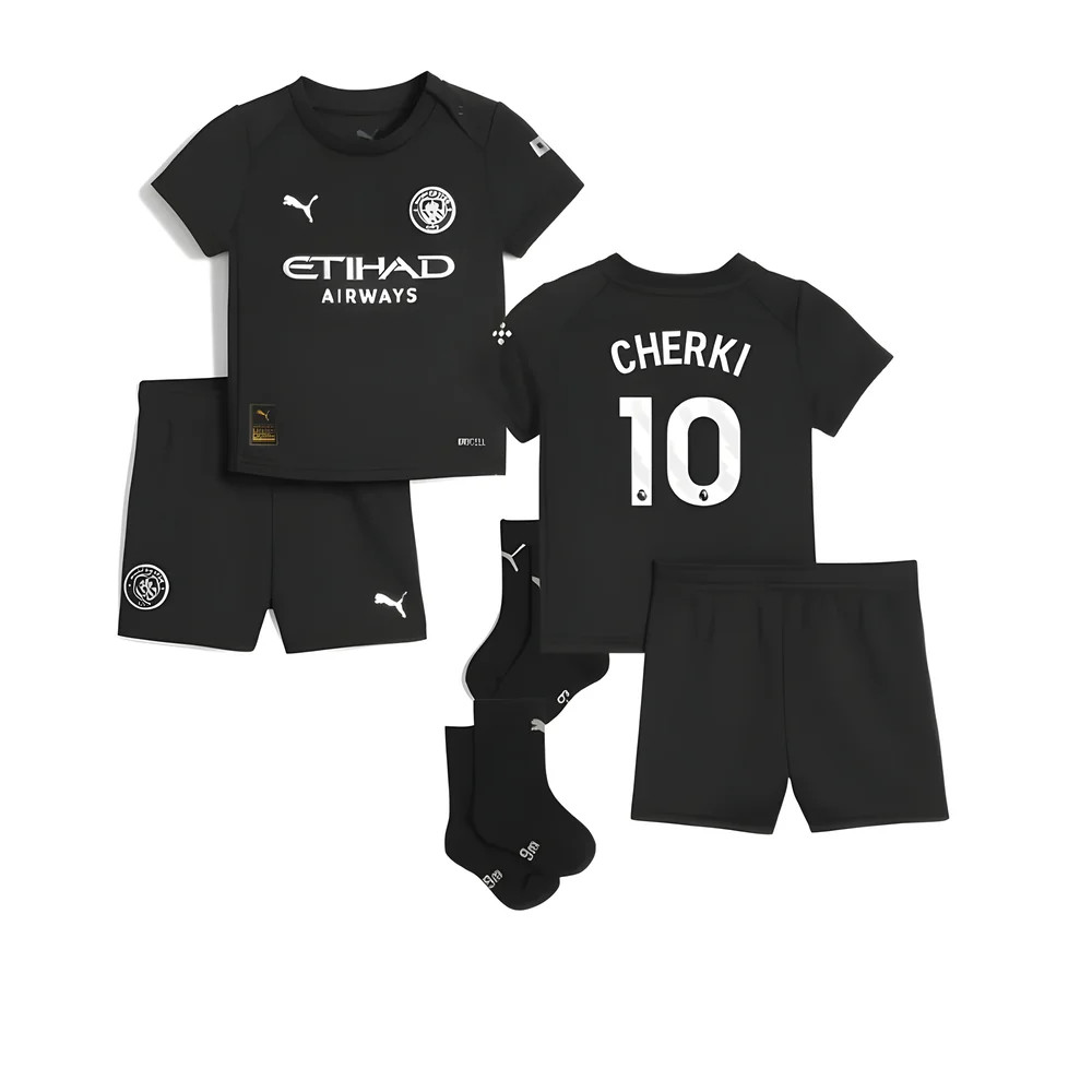 2025-2026 Man City Away Baby Kit (Cherki 10)