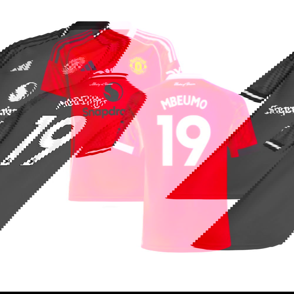 2025-2026 Man Utd Home Shirt (Kids) (Mbeumo 19)