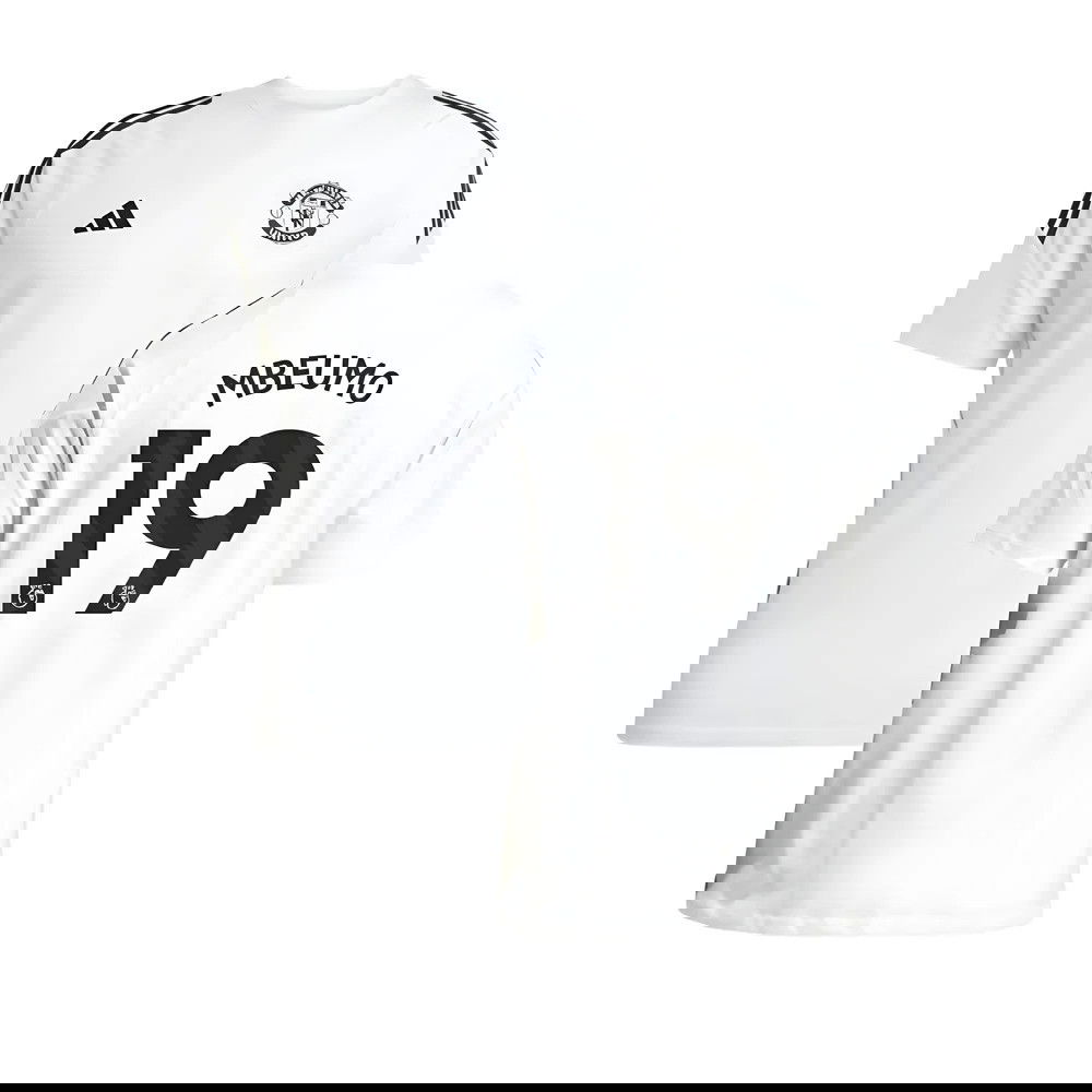 2025-2026 Man Utd Training Tee (White) (Mbeumo 19)