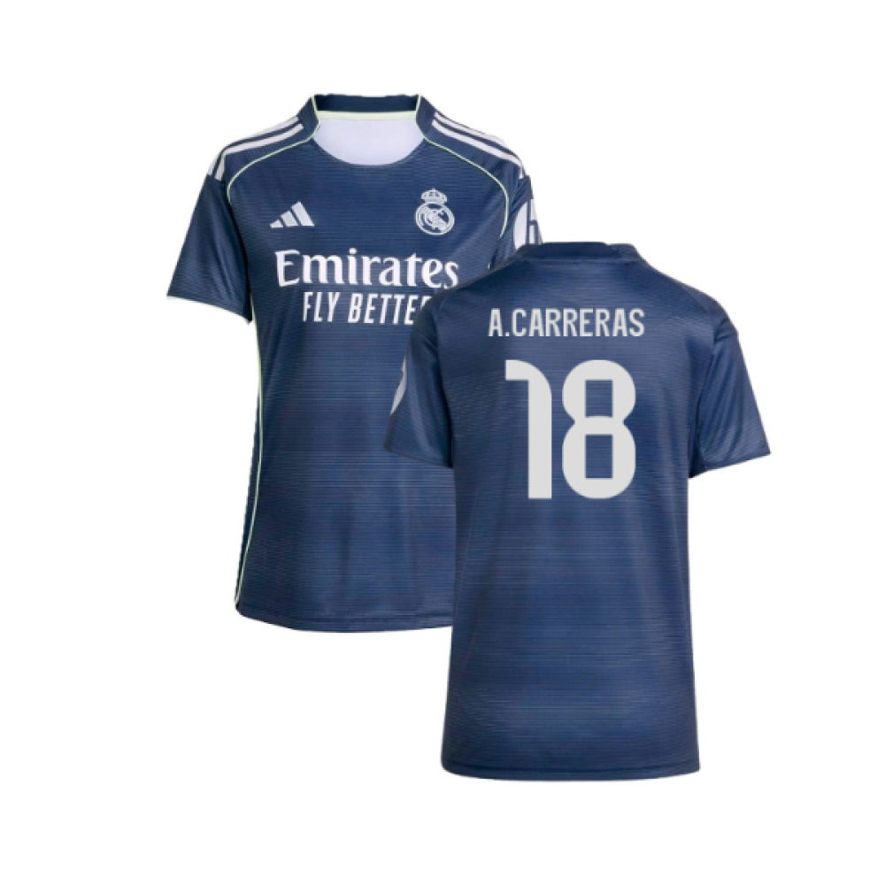 2025-2026 Real Madrid Authentic Away Shirt (Womens) (A.Carreras 18)