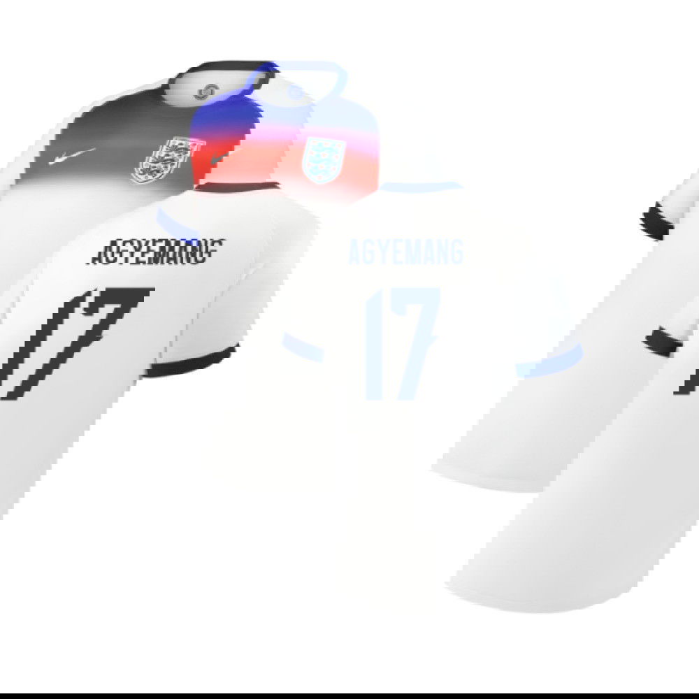 2025 England Womens Team Home Shirt (Unisex) (AGYEMANG 17)