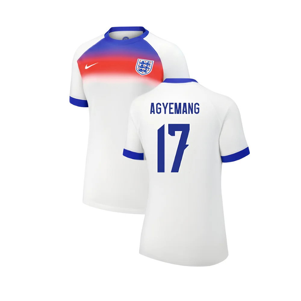2025 England Womens Team Home Shirt (Ladies) (AGYEMANG 17)