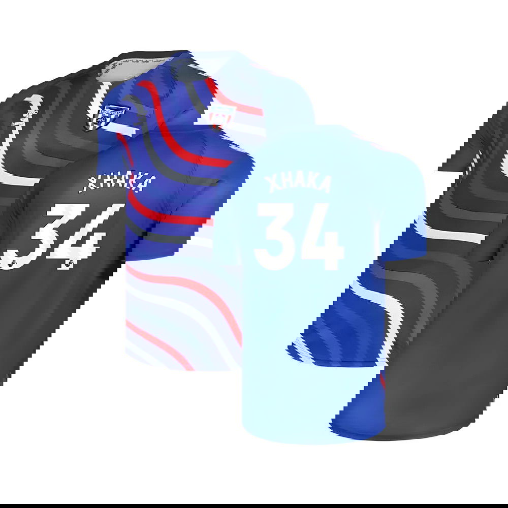 2025-2026 Sunderland Away Pre-Match Jersey (Blue) (Xhaka 34)