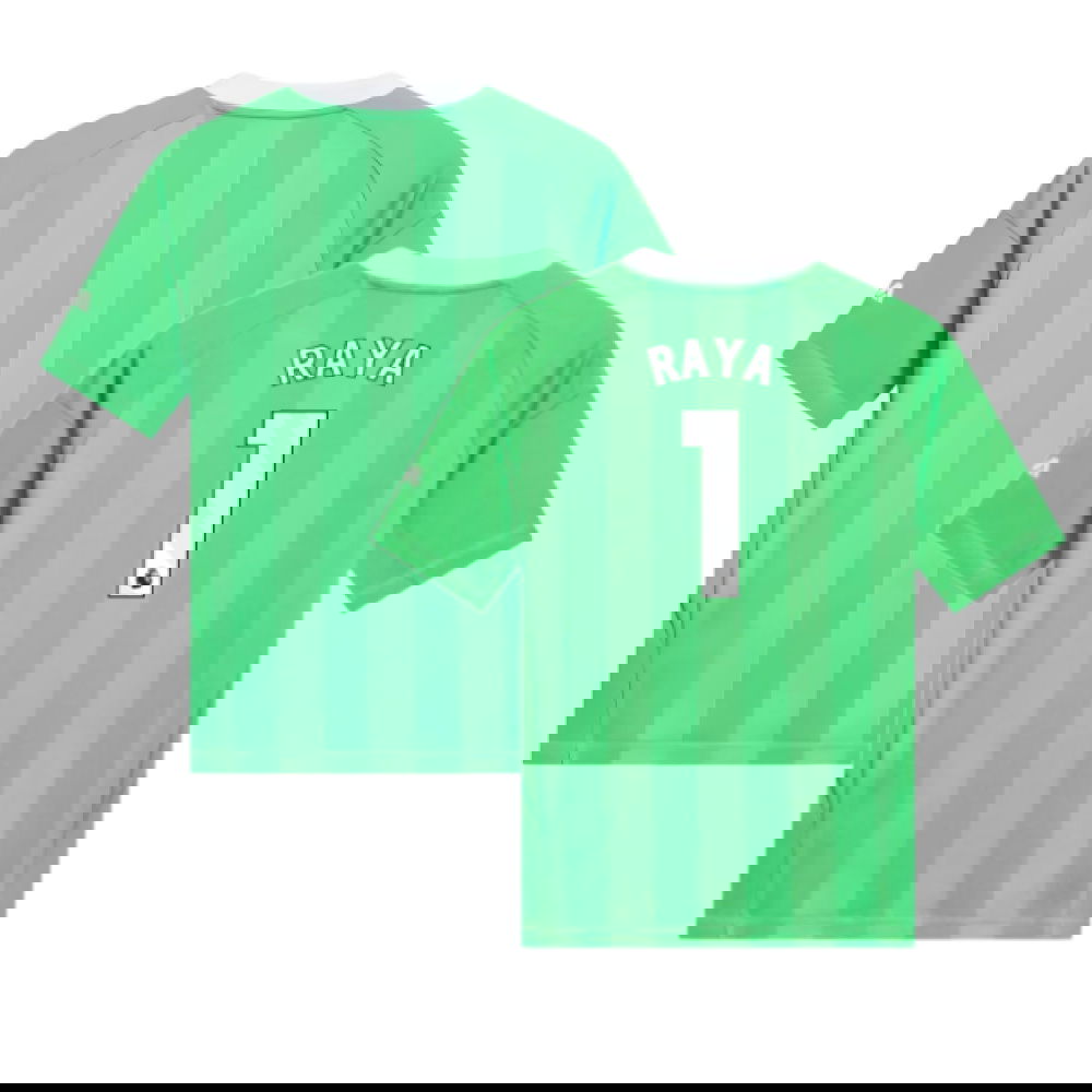2025-2026 Arsenal Third Goalkeeper Shirt (Green) - Kids (Raya 1)