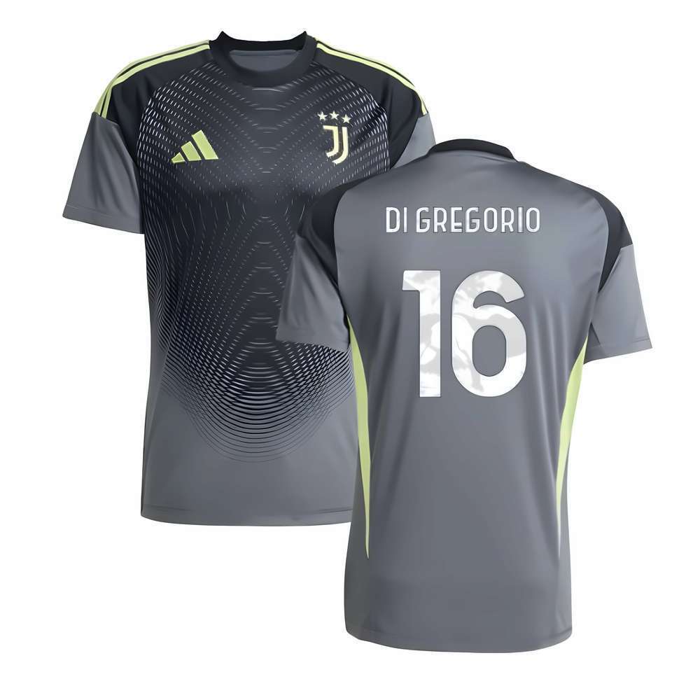 2025-2026 Juventus Home Goalkeeper Shirt (Grey) (Di Gregorio 16)