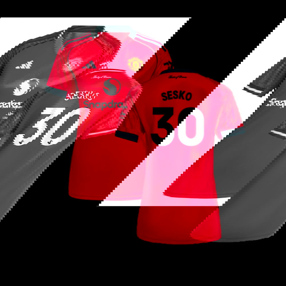 2025-2026 Man Utd Home Shirt (Womens) (Sesko 30)
