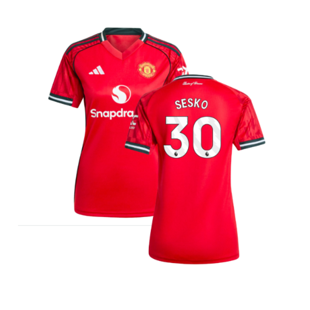 2025-2026 Man Utd Home Shirt (Womens) (Sesko 30)
