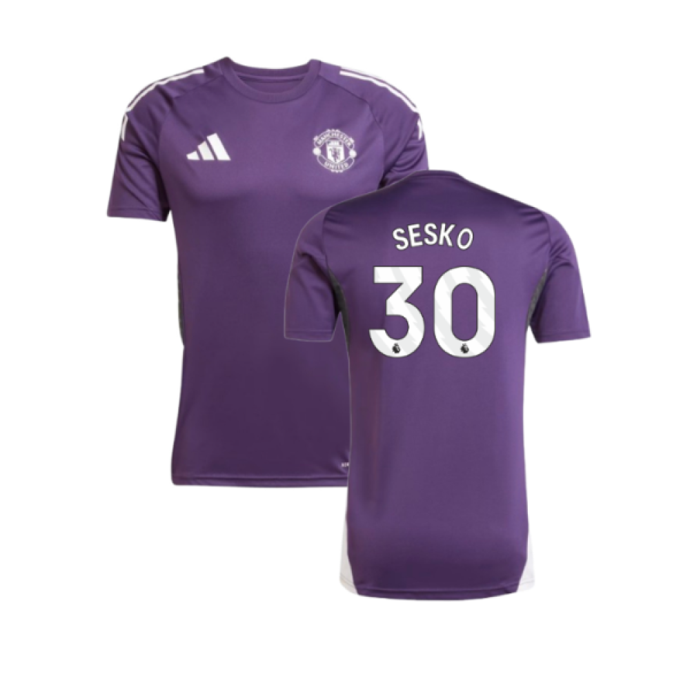 2025-2026 Man Utd Training Jersey (Aurora Plum) (Sesko 30)