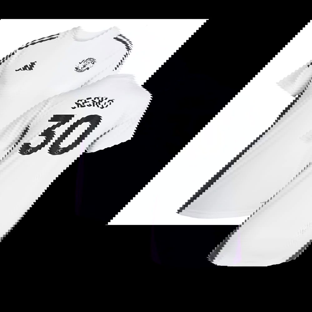2025-2026 Man Utd Training Jersey (White) - Womens (Sesko 30)