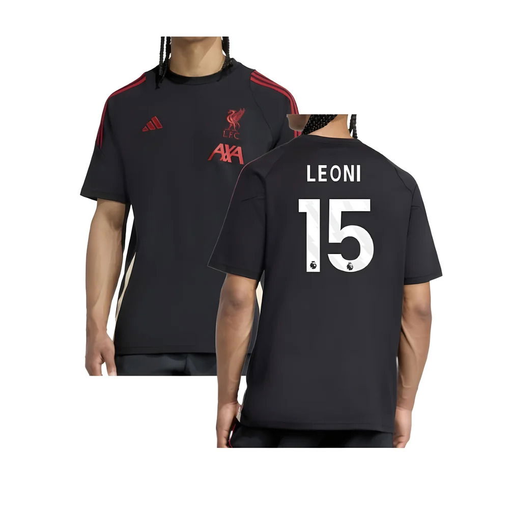 2025-2026 Liverpool Training Tee (Black) (Leoni 15)
