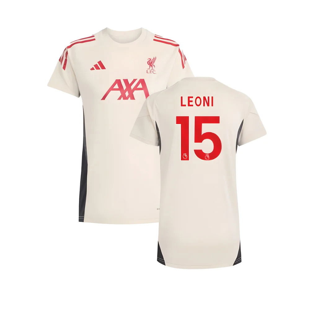 2025-2026 Liverpool Training Jersey (White) - Womens (Leoni 15)