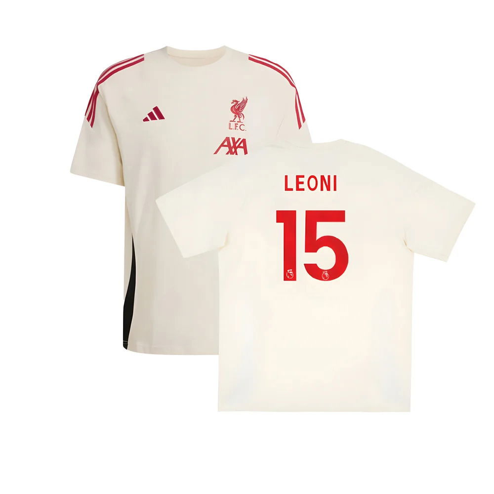 2025-2026 Liverpool Training Tee (White) (Leoni 15)