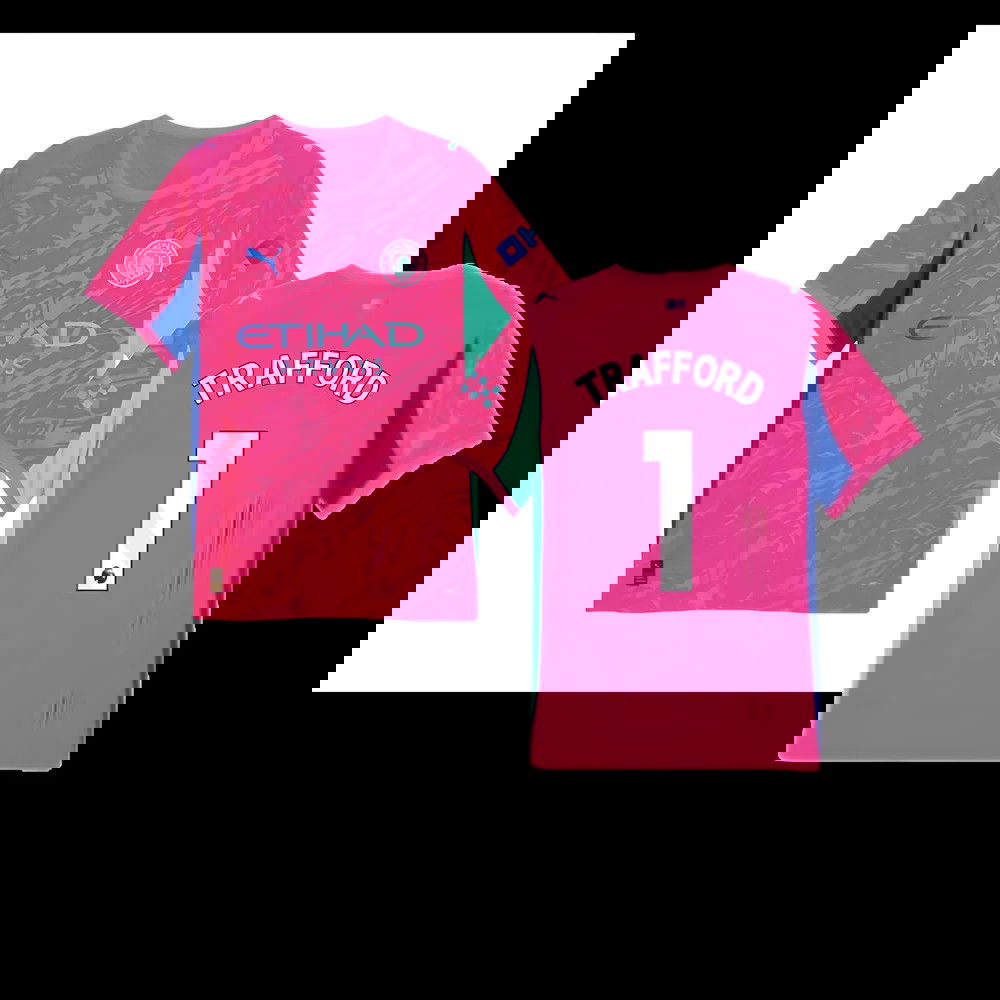 2025-2026 Man City Goalkeeper Home Shirt (Pink) (Trafford 1)