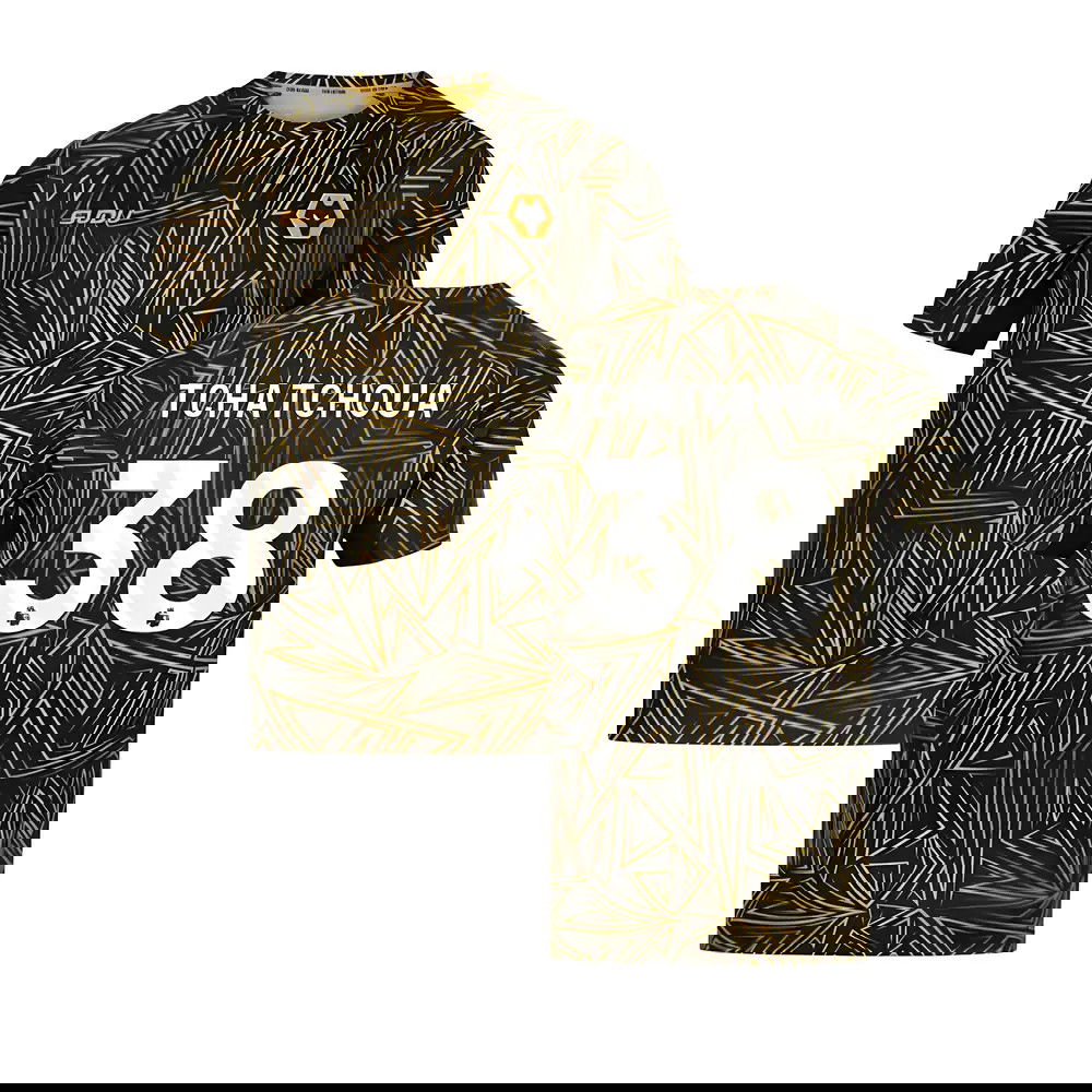 2025-2026 Wolves Home Pre-Match Shirt (Black) (Tchatchoua 38)