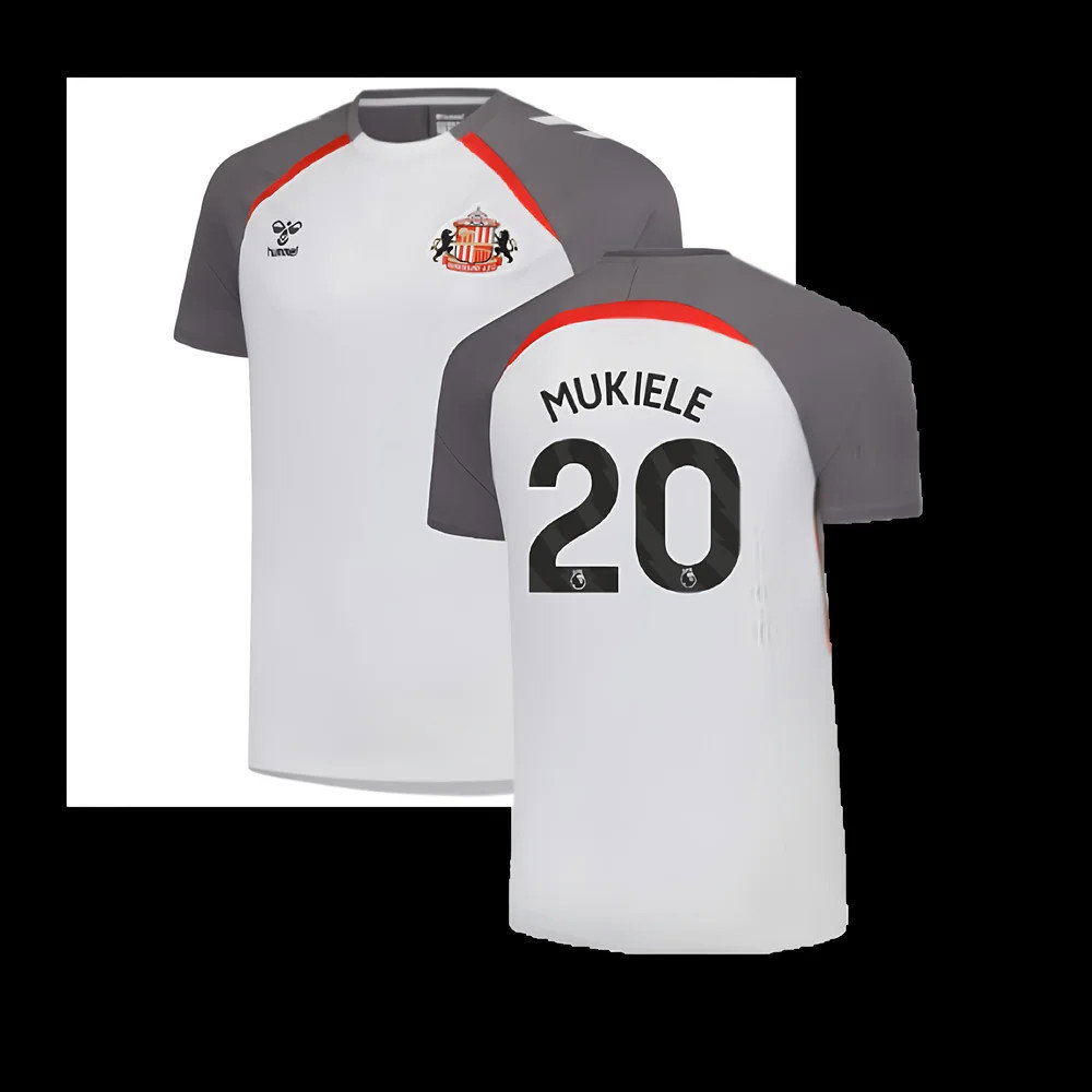 2025-2026 Sunderland Training Jersey (White) (Mukiele 20)