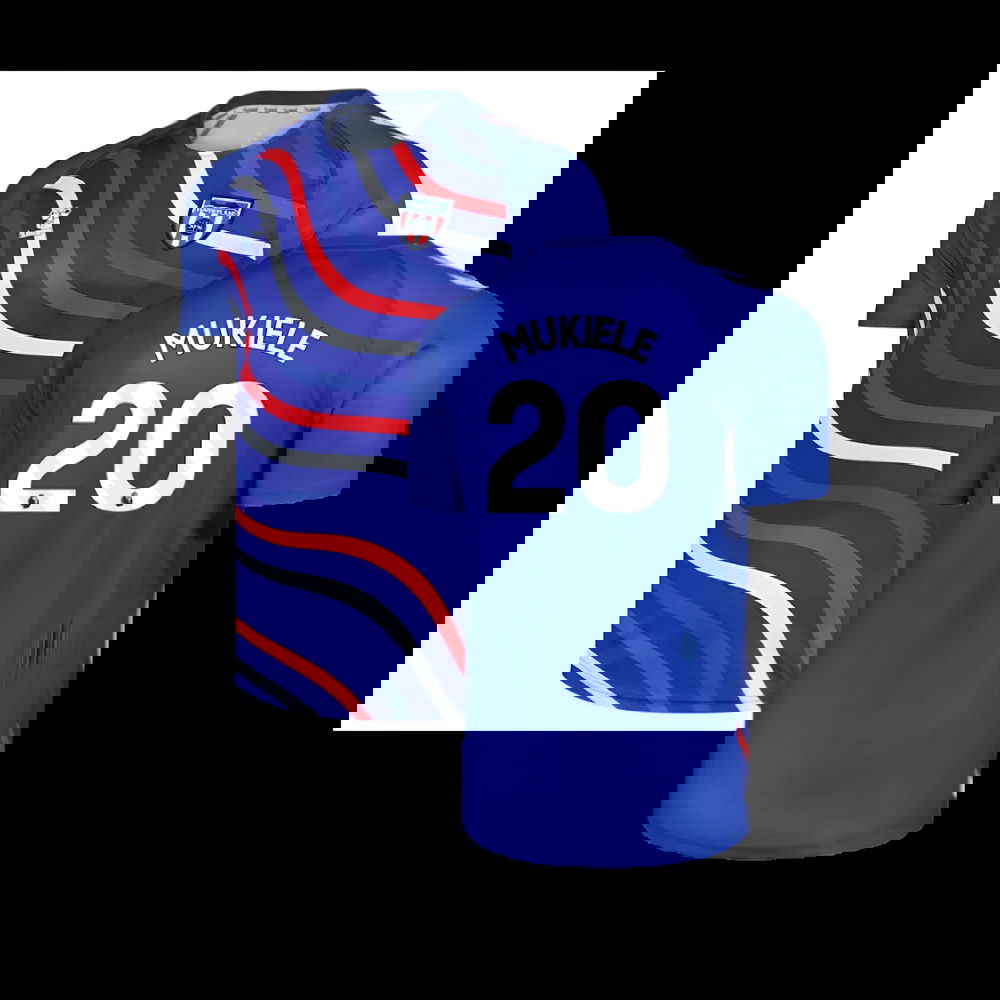 2025-2026 Sunderland Away Pre-Match Jersey (Blue) - Kids (Mukiele 20)