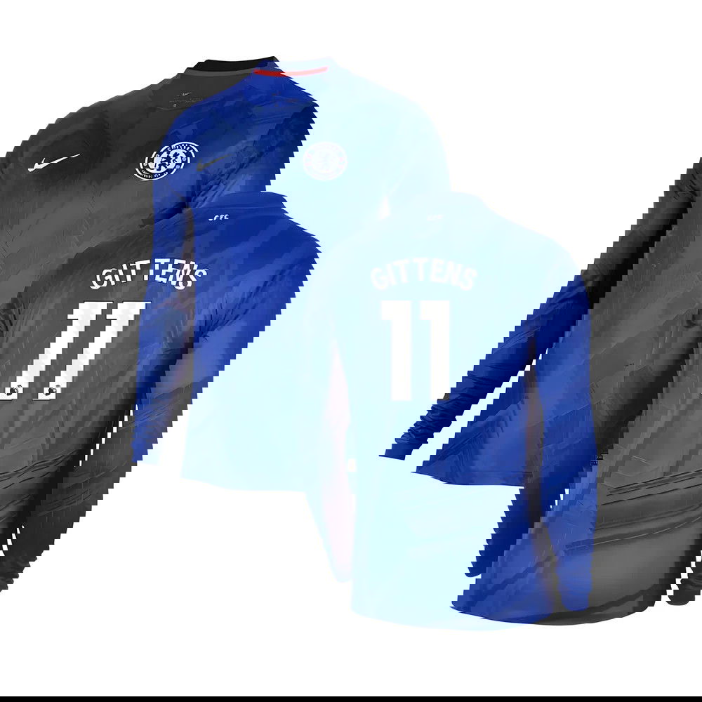 2025-2026 Chelsea Home Long Sleeve Shirt (Gittens 11)